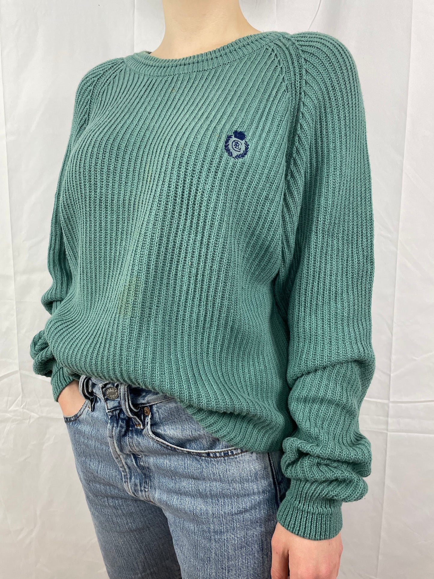 Chaps Sweater mit Logo [Gestickt] - S