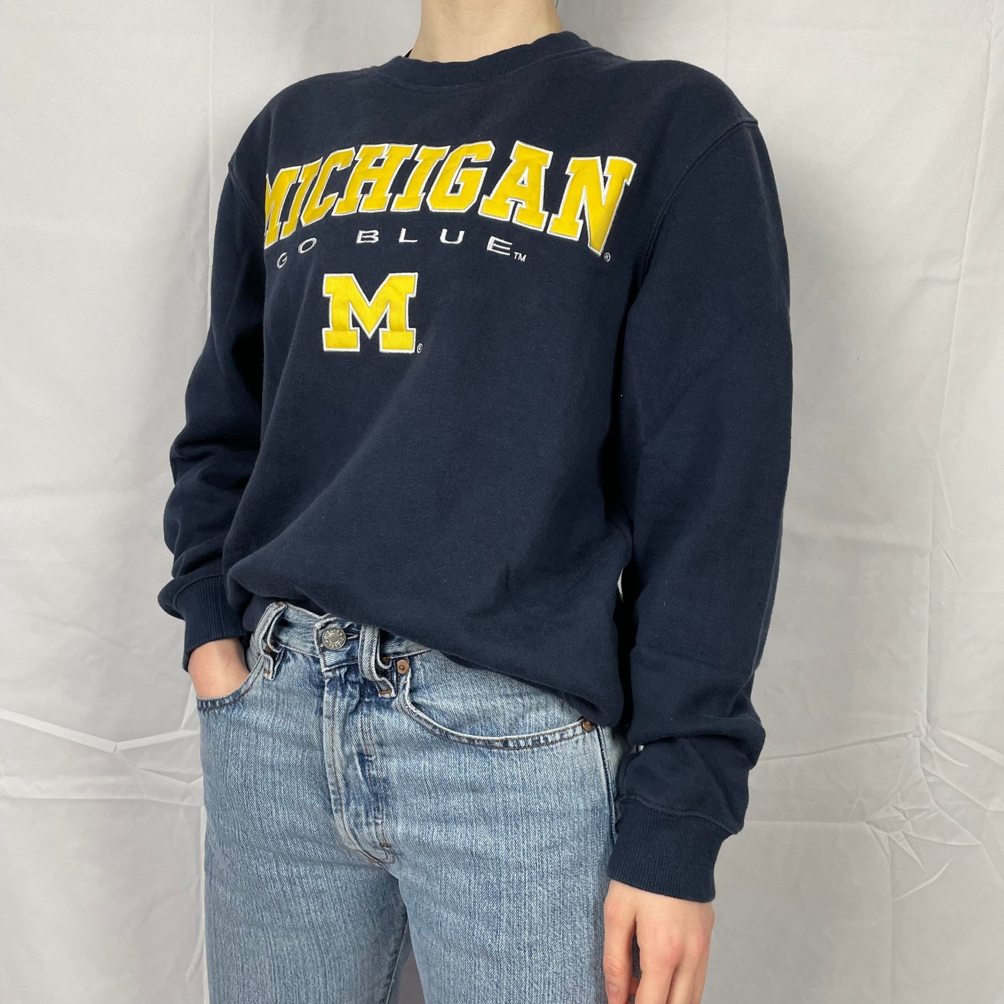 USA Sports Michigan Crewneck Sweatshirt [Gestickt] - M