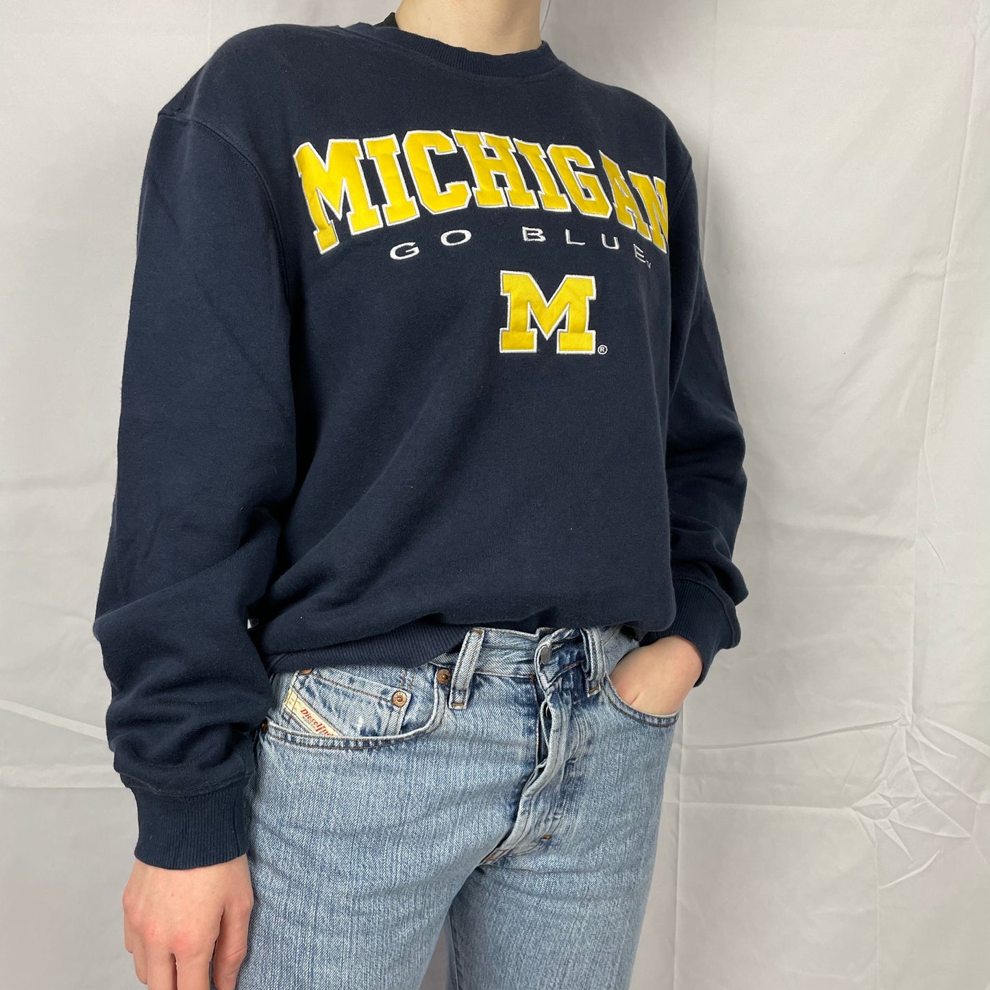 USA Sports Michigan Crewneck Sweatshirt [Gestickt] - M