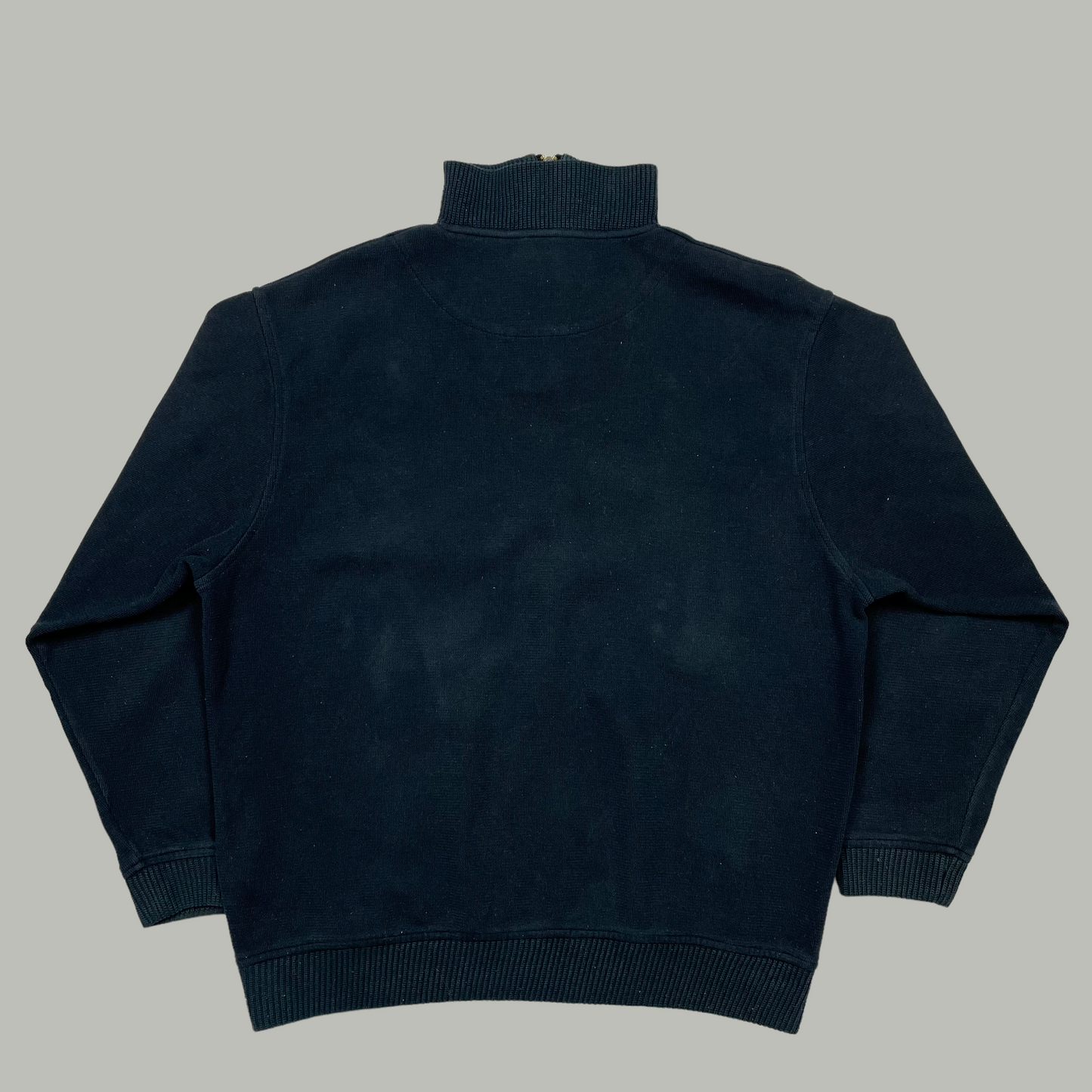 Yves Saint Laurent Bootleg Quarter Zip Sweatshirt [Gestickt] - L