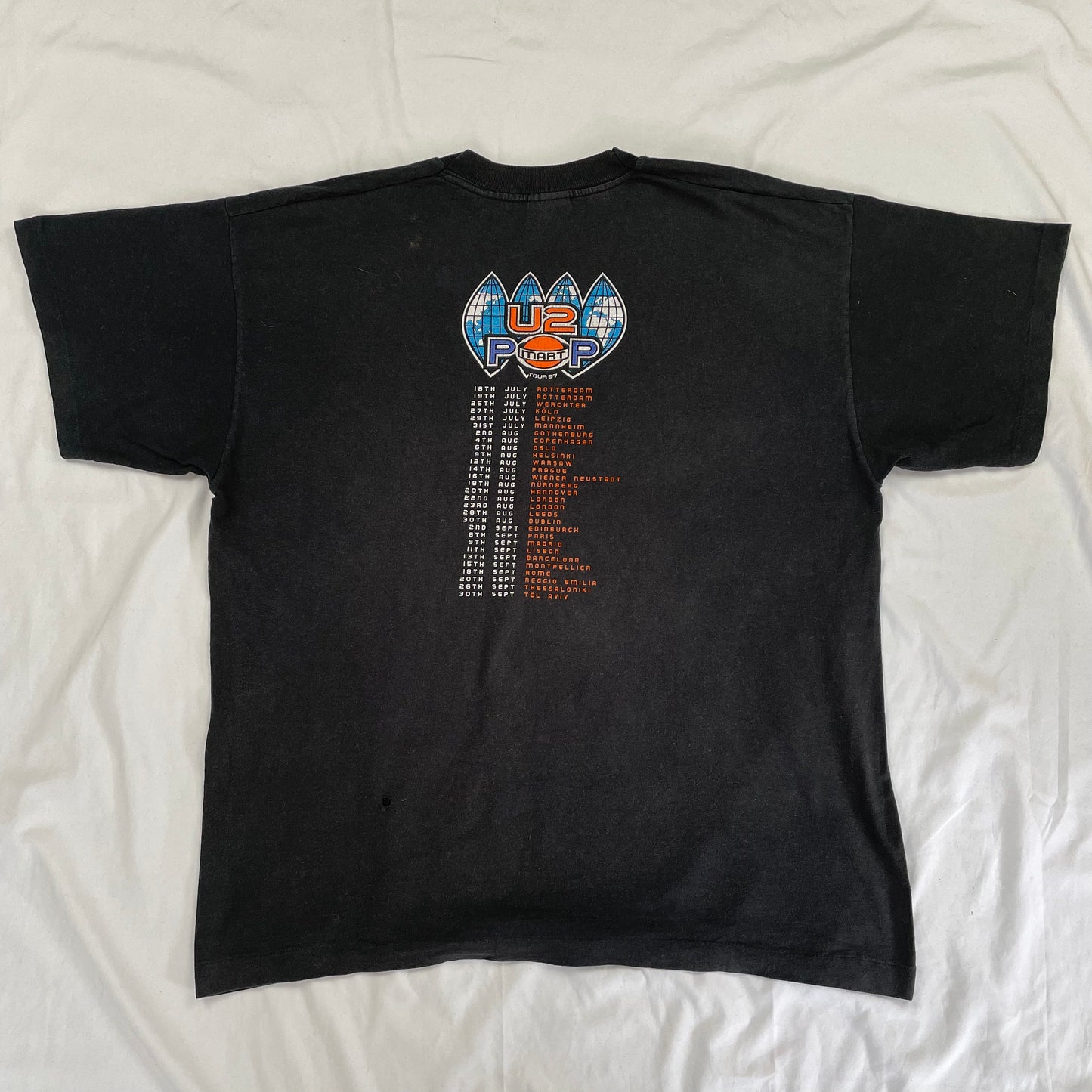 Vintage Single Stitched U2 Band Shirt von 1997 - XL